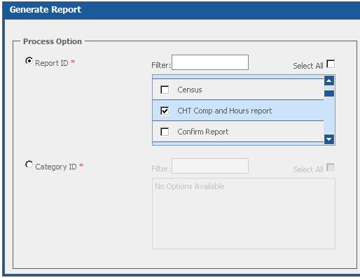 Using SchARP Generate Reports Business Activity To generate the Compensation and Hours Tracking Report through SchARP, you must schedule the Generate Reports business