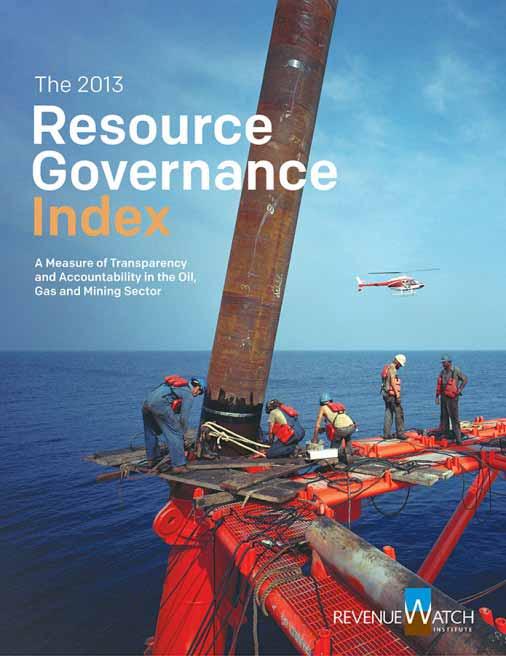 How is it going? 2013 Resource Governance Index 58 countries.
