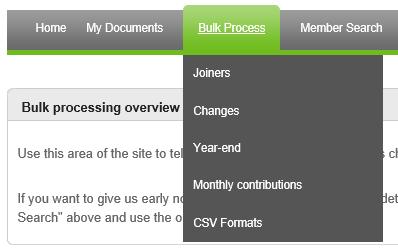 Uploading Bulk information to the Norfolk Pension Fund and then click Download now > to download the blank ready-made spreadsheet for that Bulk Process.