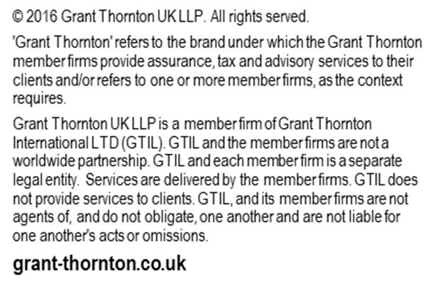 2016 Grant Thornton UK LLP The