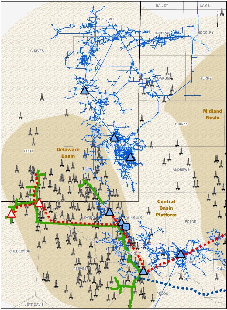 Additional Delaware Basin Processing Expansions Long-term fee-based agreements to provide integrated midstream services Targa entered into long-term fee-based agreements with an investment grade