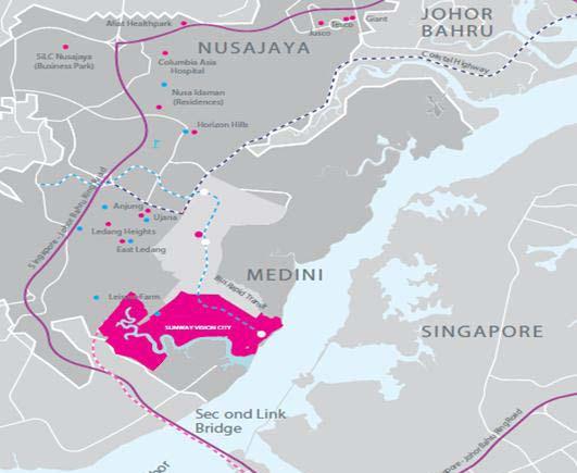 Fig 5: Location map the Medini/ Pendas land Fig 6: Medini Zone F is contiguous to the Pendas land Source: Company Source: Company Sunway s Iskandar advantage: low land cost, favourable payment terms,