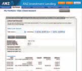 Viewing a linked cash account 13 The Linked Cash Account screen provides details of ANZ V2 PLUS cash accounts linked to your loan.