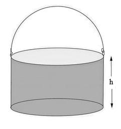 Mathematical Literacy/P1 8 DBE/2017 3.2 A 20 000 cm 3 cylindrical bucket has a diameter of10 2 1 inches. NOTE: 1 inch = 2,54 cm 3.2.1 Determine the radius (in inches) of the cylindrical bucket.