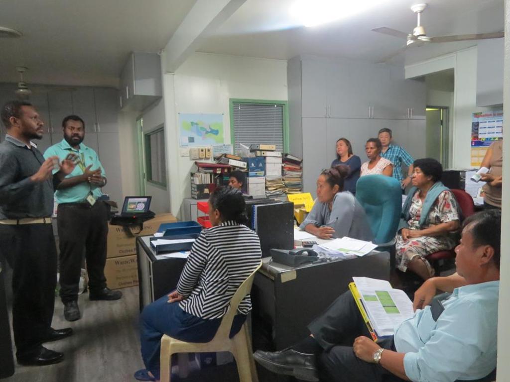 NASCARE Officer, Oscar Yamara, was asked by Cakara Alam to conduct an awareness session on the features and benefits of NASCARE medical and life insurance plan to its staff after the employer showed