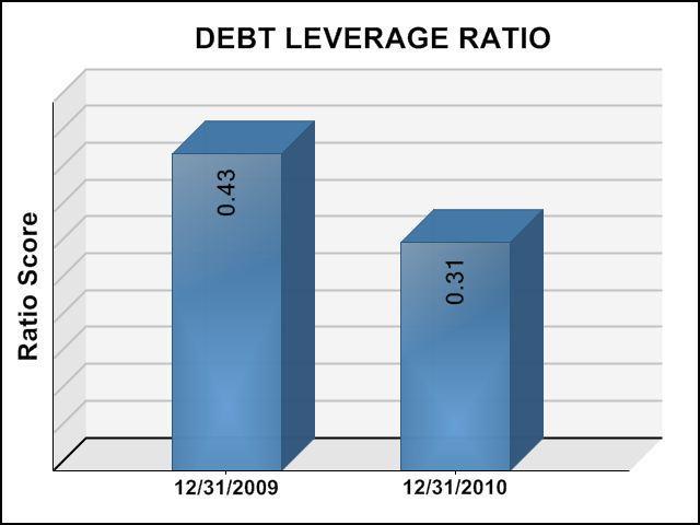 This ratio measures a company's ability to repay debt obligations from annualized operating cash flow (EBITDA). ASSETS A measure of how effectively the company is utilizing its gross fixed assets.