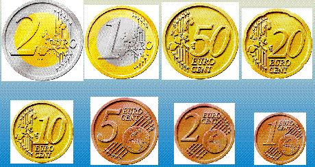 & coins gradually withdrawn Euro used for salaries, social