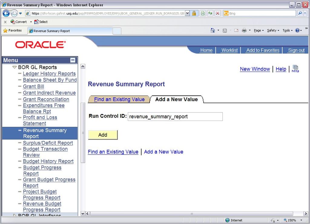 First, click on the Add a new value tab. Enter a title for your report.