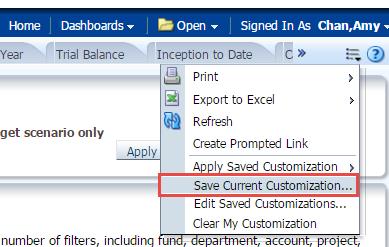 6. When the Page Option menu display, select Save