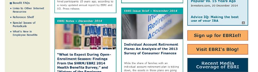 Need a number? Check out the EBRI Databook on Employee Benefits.