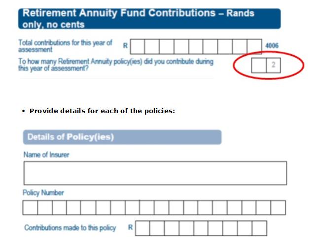 Retirement Annuity Fund Contributions Scenario