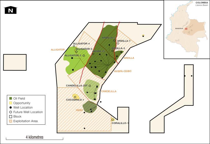 Guatiquía: Building on Deep Llanos Success Development & Near Field Exploration Opportunities Ardilla-4 proved down-dip extension of the ACA field to the