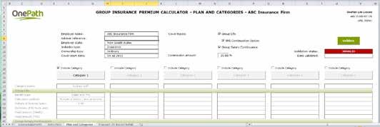 worksheet: The Proposed Life Insured Details tab/spreadsheet cannot be validated because the Plan