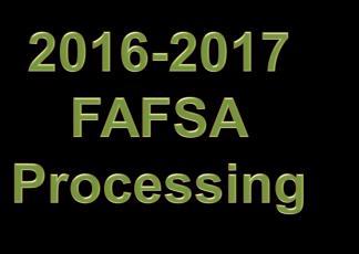 FAFSA & Verification Updates FASFAA Annual Conference May 24-27, 2016 David Bartnicki U.S. Department of Education 2 College List Issue: FSA has received requests from public to stop sharing full list of colleges on student s FAFSA with every school listed.