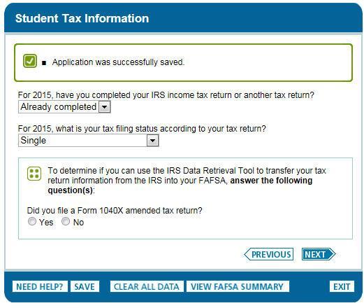 IRS DRT Messaging 10 2016-2017 Other 2016-17 FAFSA Changes Income threshold for an Automatic Zero
