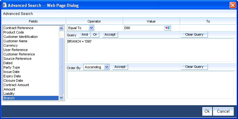 Here you have to select the branch in the advanced filter option to list the other branch transactions.