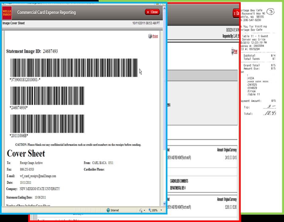 Building your image package Scan documents in black & white in the following order: 1. Cover sheet 2. Statement 3.
