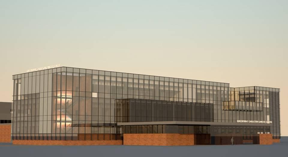 The Queensway Carleton Hospital Artist s rendering Vermeulen/Hind Architects Highlights of the New