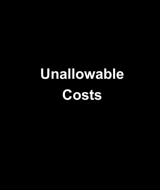 Accounting for Unallowable Costs Defined in FAR Part 31.