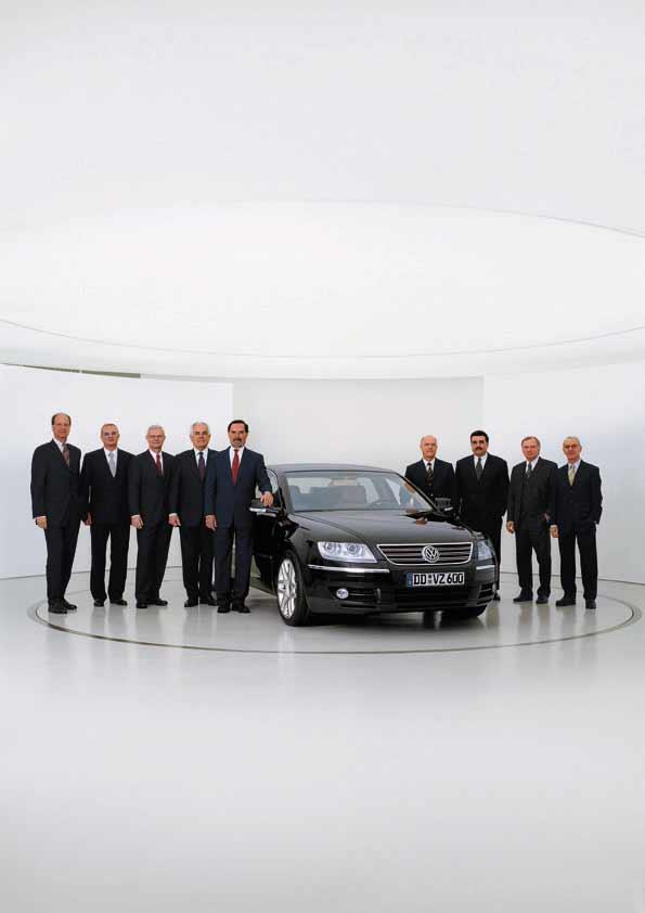 Left side (left to right): Dipl. Wirt.-Ing. Hans Dieter Pötsch without portfolio Dr. rer. nat. Martin Winterkorn Chairman of the Board of Management of audi ag Dr. jur.