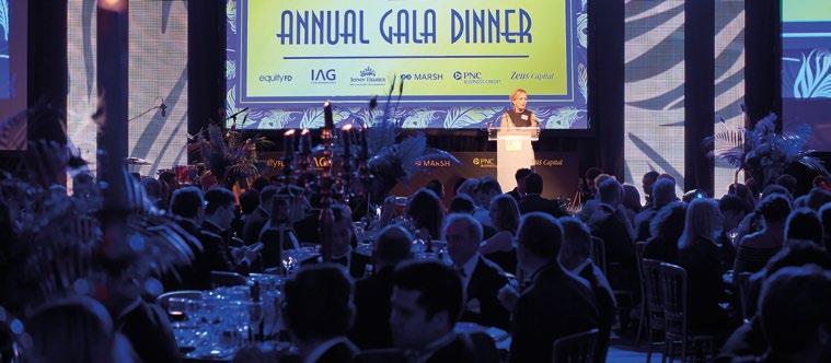 Annual Gala Dinner The Annual Gala Dinner brings together the private equity and venture capital community for a festive evening of networking, musical entertainment and a high-profile guest speaker,