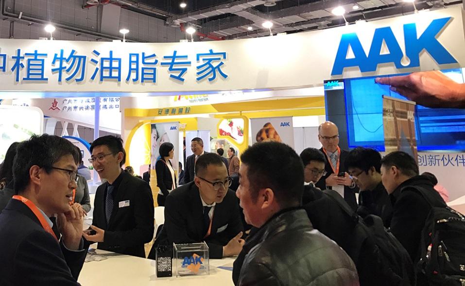Selected key events At the end of March, AAK China participated at Food Ingredients China (FIC), an annual event that gathers leading companies of the food additives and ingredients industry in Asia.