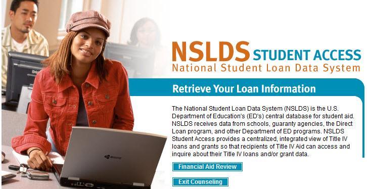 NATIONAL STUDENT LOAN DATA SYSTEM FOR STUDENTS Loan servicer Website www.nslds.