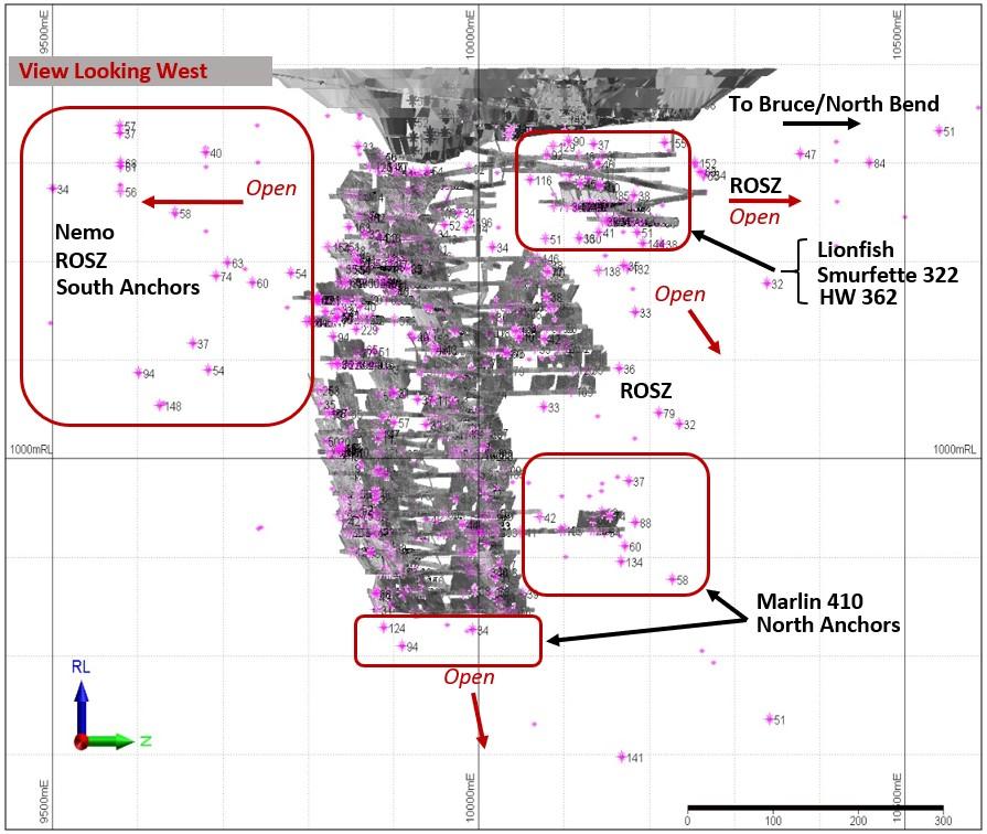 Red October Gold Mine Tenements contiguous to Lake Carey strategically positioned and increases project area Underground Gold resource currently 85,000 oz @ 13.