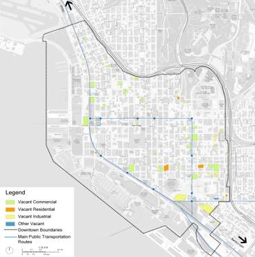 Downtown San Diego at a glance Mixed-Use LAND USE Vacant Land Second