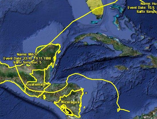 Case Study: Central America - Major events since 1972 2005 Hurricane Stan Mexico, Guatemala, El Salvador, Honduras et al Total damage USD 3.1 bn Insured losses USD 0.