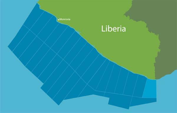 Overview Liberia s Acreage Liberia Basin consists of 30 concessionary blocks. 17 blocks from continental shelf to water depths between 2500-4000 meters.