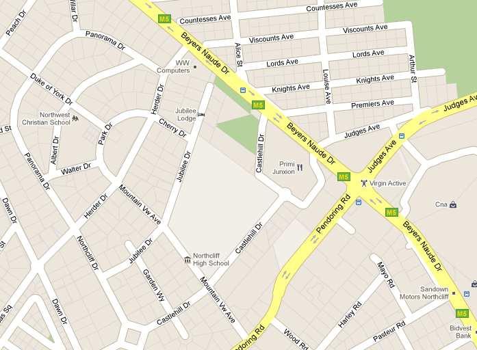 3.1.1 Describe a possible route to follow when going from Mrs Marais s house to Virgin active. (4) 3.1.2 Name the two schools close to Mrs Marais s house. 3.1.3 Use a ruler and measure the shortest distance, in mm, between the two schools.