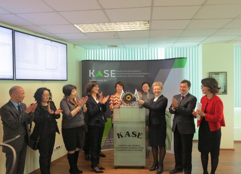 KASE initiative Ring the bell for gender equality March 9, 2017 KASE held Ring the Bell ceremony on the occasion of the International Woman s Day on March 8.