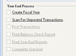 Select Create Fiscal Year If you have already created the new fiscal year, you will be prompted. Click Yes to create or update the new Fiscal Year.