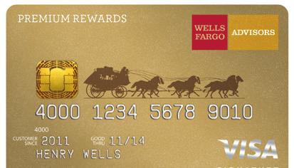 Wells Fargo Advisors Premium Rewards Visa Signature Card Enjoy premium beneﬁts with no annual fee6 Featuring first-class travel and rewards