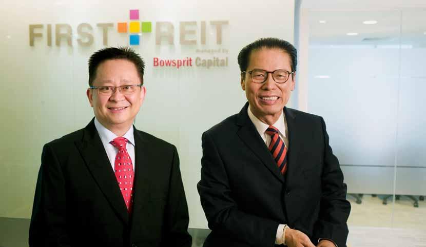 Joint Message from the Chairman and CEO Mr Albert Saychuan Cheok Chairman Dr Ronnie Tan CEO We are happy to note that in our first year of managing First REIT, we have successfully built a sizeable