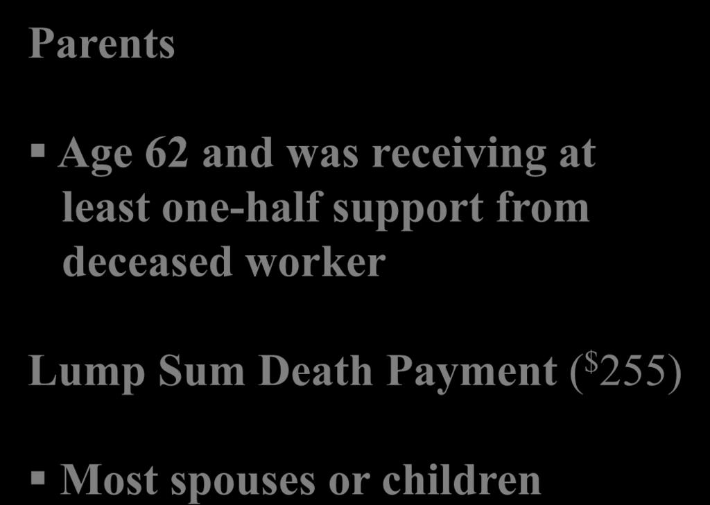 Sum Death Payment (