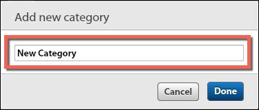 Follow the steps below to add categories to your budget page. Adding a Master Category A master category is a main category that contains subcategories. 1. Beside the categories title, click 2.