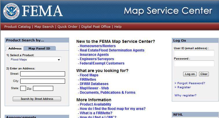 Maps FEMA Map Service