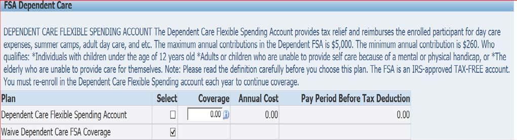 year does not affect the Dependent Care FSA limit of $5,000.