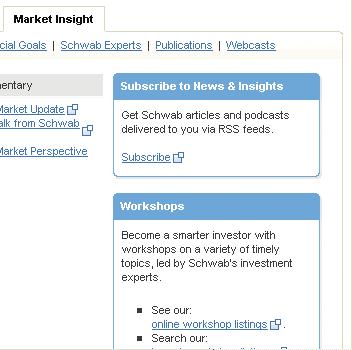 Check the market Highlight Research in the navigation bar, then click Markets for news and analyst commentary from the Schwab Center for Financial Research and leading third-party sources.