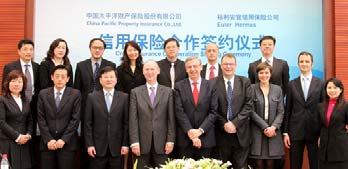 Atradius is slightly reducing Signature of the partnership with CPIC (China Pacific Insurance Corporation) on March 17 Turkey Opening