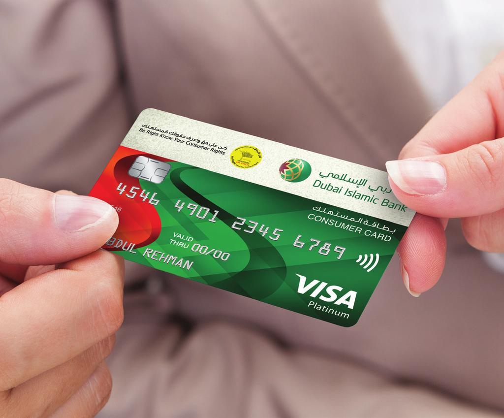 Dubai Islamic Bank presents the Consumer Card dedicated to providing you more savings on everyday spends.
