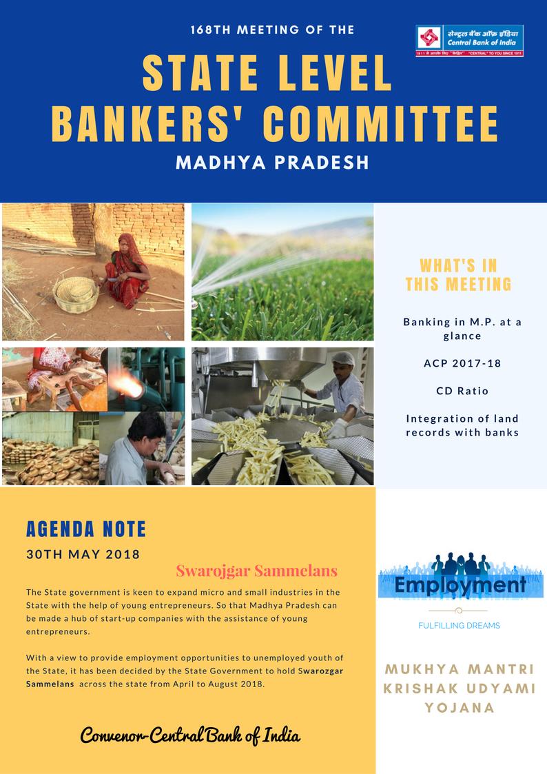 AGENDA 168TH MEETING OF STATE LEVEL BANKERS