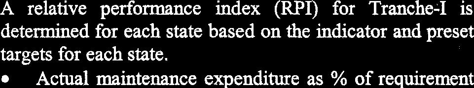 The RPI can have three values (l=under par; 2=par; 3=above par) The RPI is weighted by the total investment