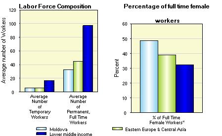 The Enterprise Surveys collect information on labor market constraints faced by firms and also on the characteristics of the workforce employed in the non agricultural private economy.