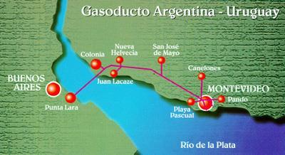 Uruguay ANCAP Gas Pipeline Project Gas Pipeline Project Oil Pipeline La Teja Refinery Area 11
