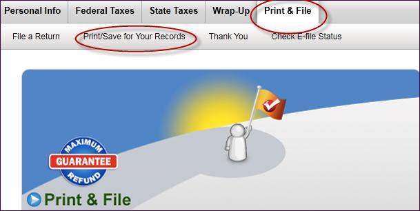 Follow these steps: 1) Go to the Print & File tab and click on