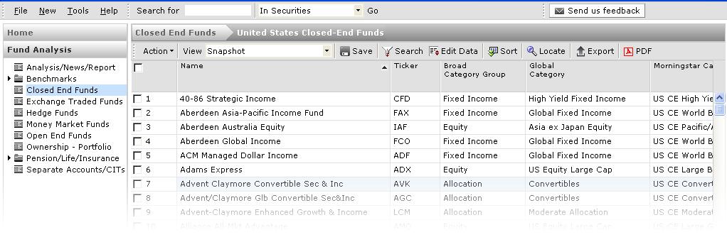 You can also save the members generated as an Investment List for future analysis.