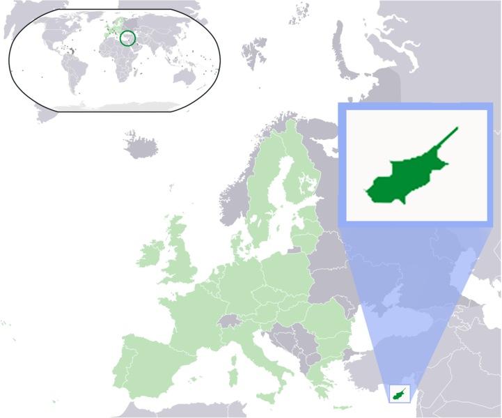 Cyprus Profile Location Cyprus is an island lying at the southeastern corner of the Mediterranean. It is the third largest island in the Mediterranean.